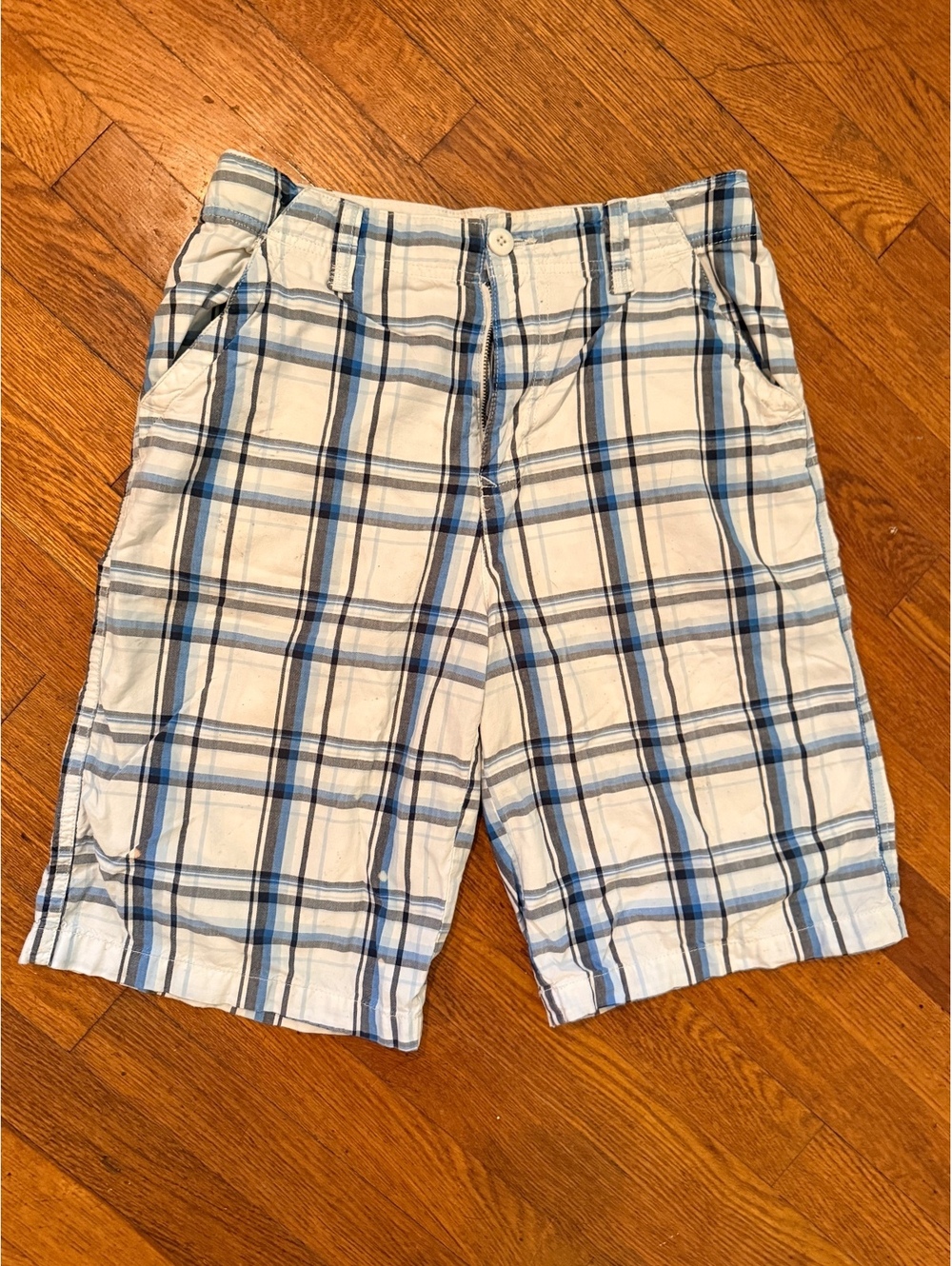 Urban Pipeline Boys' Plaid Cotton Shorts Size 16